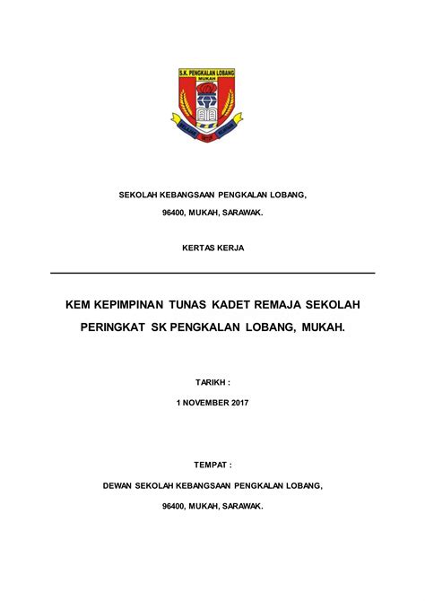 Kertas Cadangan Kem Tkrs Pdf