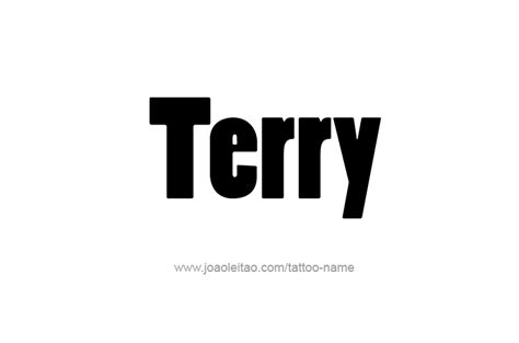 Terry Name Tattoo Designs