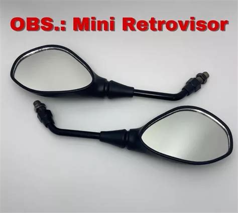 Retrovisor Gs650 F800 Bmw Fixo Rosca Honda Par Mini Parcelamento Sem