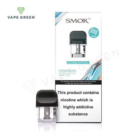 Smok Novo 2 Replacement Pods 3 Pack Free Uk Delivery Vape Green