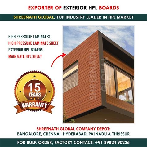 Brown Matte Ex Hpl Cladding Thickness Mm At Rs Square Feet