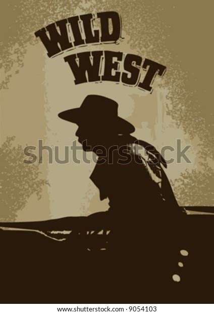 Vector Western Poster Design Stock Vector Royalty Free