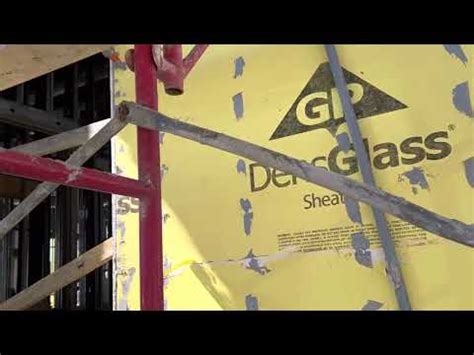 How To Install Densglass Caulking Joints Seem Screws And Corners To