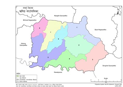 Map of Rishing Rural Municipality, Tanahun, Nepal – Nepal Archives