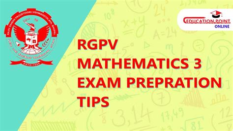 RGPV Mathematics 3 M3 Exam Preparation Tips M3 RGPV YouTube