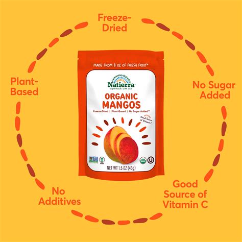 Snapklik Natierra Natures All Foods Organic Freeze Dried Mangoes