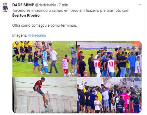 Torcedores Invadem Campo Para Tirar Foto Everton Ribeiro E Causam