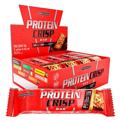 Kit 2 Protein Crisp Bar 12 Unidades 45g Trufa Avelã Otimanutr