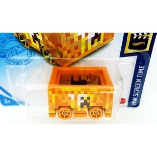 Minecart HW Screen Time Hot Wheels 1 64 Minecraft Miniatura Shopee Brasil