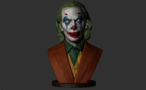 Joker Joaquin Phoenix Bust 3D Print Model By Brkhy