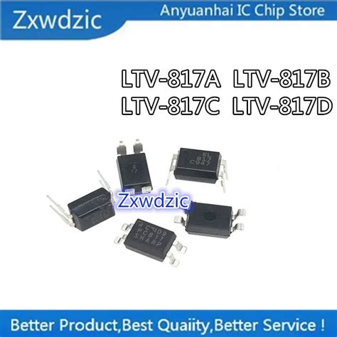 100pcs 100 New Original LTV 817A LTV 817B LTV 817C LTV 817D DIP4 817