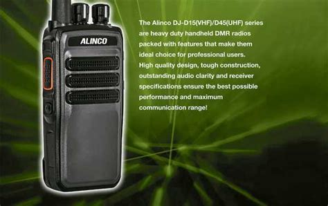 DJ D 45 E ALINCO Walkie Professional Analog And DMR UHF 400 470 Mhz