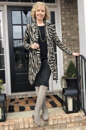 Fashion Over 50 Boots And Cardigans Southern Hospitality