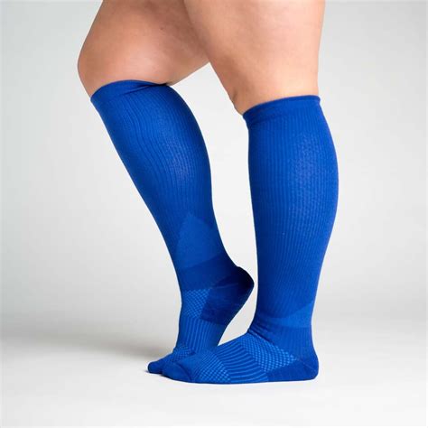 Blue Diabetic Compression Socks Therapy Socks Viasox