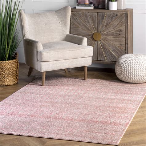 NuLOOM Moroccan Blythe Transitional Machine Made Pink Moroccan Area Rug