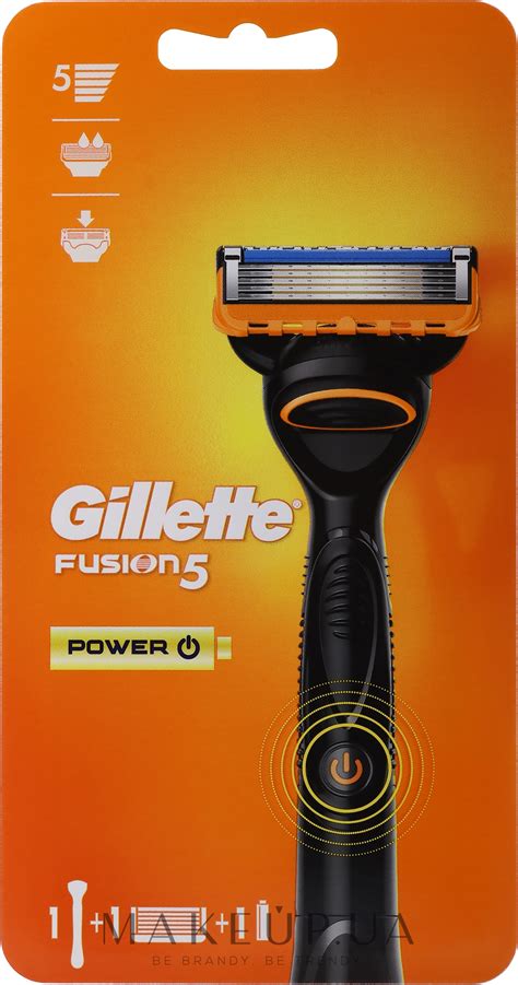 Бритва с 1 сменной кассетой (оранжевая упаковка) - Gillette Fusion5 ...