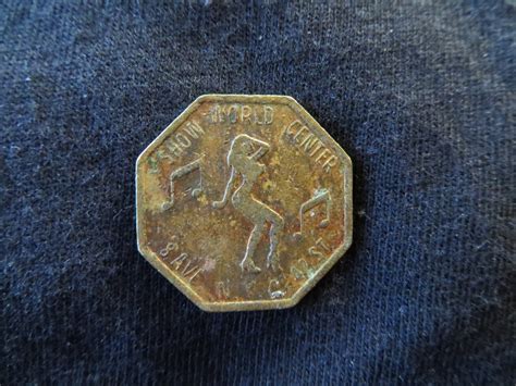 Mystery Factory 1970s Vintage Nude Peep Show Token Burlesque EROTIC Risque Ny Show World