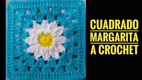 Cómo tejer cuadrado Margarita a crochet Carpeta a Ganchillo How to