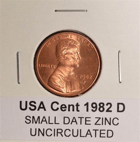 D Small Date Zinc Usa Small Cent Uncirculated Ebay