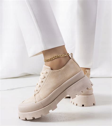 Be Owe Sneakersy Na Platformie Buty Nude Pp Oficjalne Archiwum Allegro