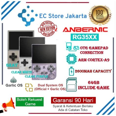 Jual Anbernic Rg35xx Handheld Retro Game Console Linux Dual Os System