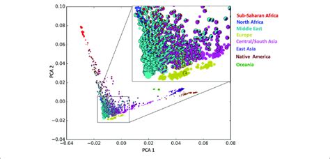 Admixture Informed Principal Component Analysis Pca Plot Each Download Scientific Diagram