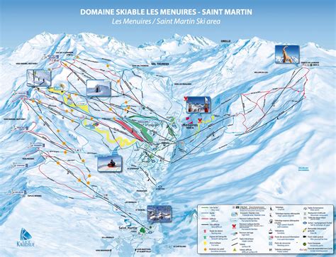 Pistekaart Val Thorens Wintersport Dorp Met 600km Piste In Frankrijk