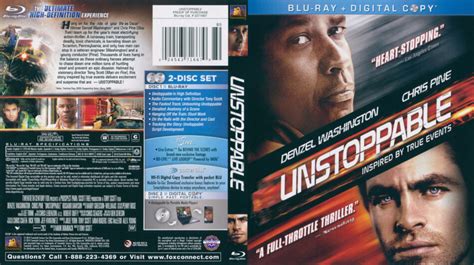 Unstoppable Blu-Ray DVD Cover (2010)