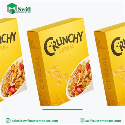 Get Printed Custom Cereal Boxes With Free Shipping At Wholesale Swift