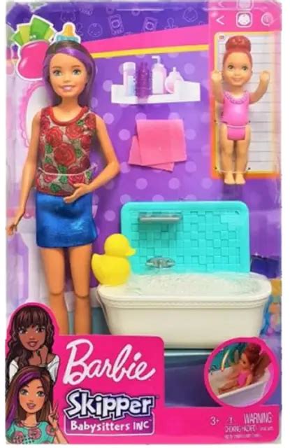 MATTEL DOLL POUPÉE Barbie Skipper Babysitters NEUF EUR 19 00