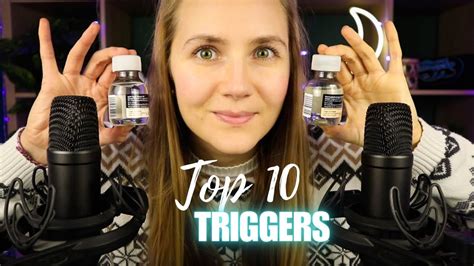 The Top 10 BEST ASMR Triggers YouTube