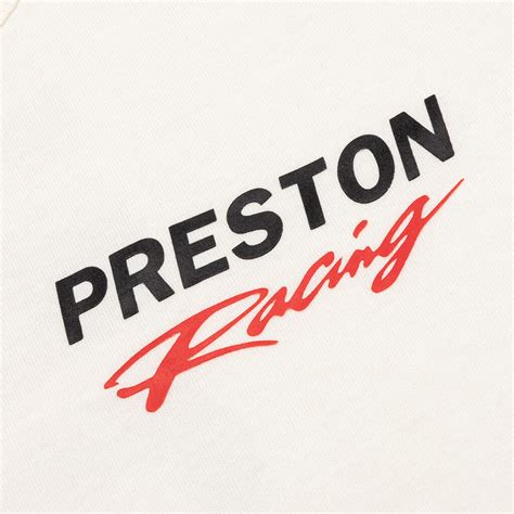 Preston Racing S/S Tee - White/Black – Feature