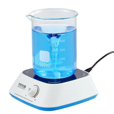 VEVOR Magnetic Stirrer Hot Plate RPM Stir Plate W Adjustable Speed Knob Ml Lab