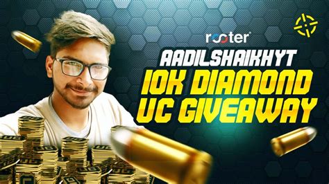 Watch Aadilshaikhyt Live Game Streaming K Diamonds And Uc Giveaway