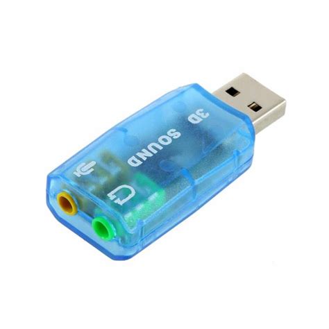 Купить USB звуковая карта 3D Sound 5.1- внешняя звуковая карта для ПК