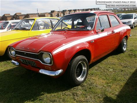 Red Ford Escort Mk1 Mexico Slv570g Promenade Stages Rally 2012 Retro