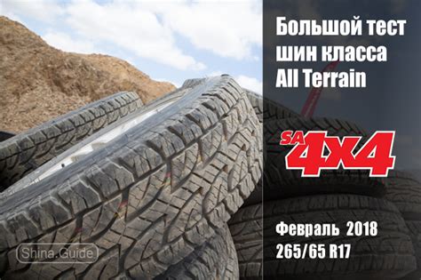 SA4x4 2018: Большой тест шин для внедорожников размера 265/65 R17 ...