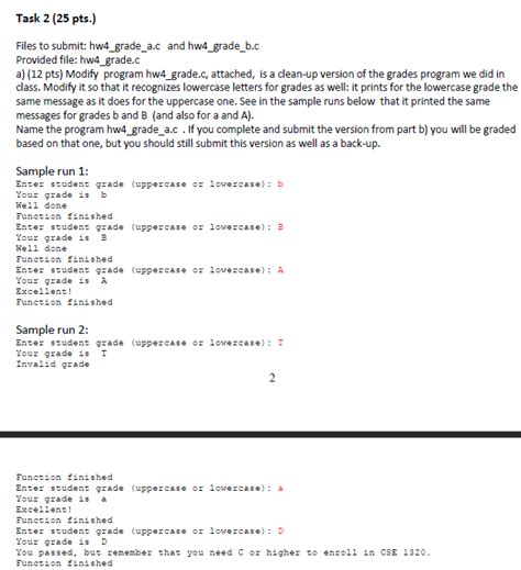 Solved Task 2 25 Pts Files To Submit Hw4 Grade A C And Chegg