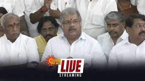 LIVE ஜ க வசன சயதயளர சநதபப G K Vasan Press meet Sun