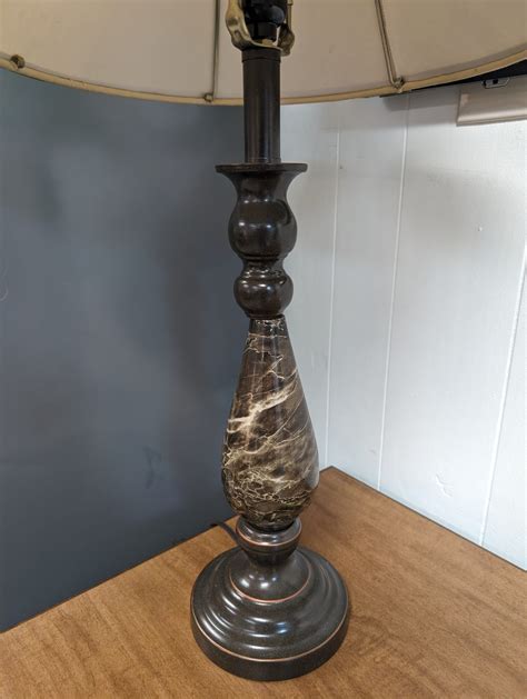 Black Marble Swirl Lamp Roth Brader Furniture