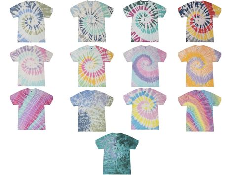 Multi Color Tie Dye T Shirts Adult S M L Xl 2xl 3xl 4xl 5xl 100