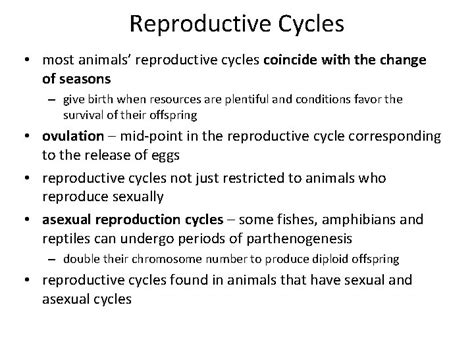 Lecture Reproduction Development Sex in the animal kingdom