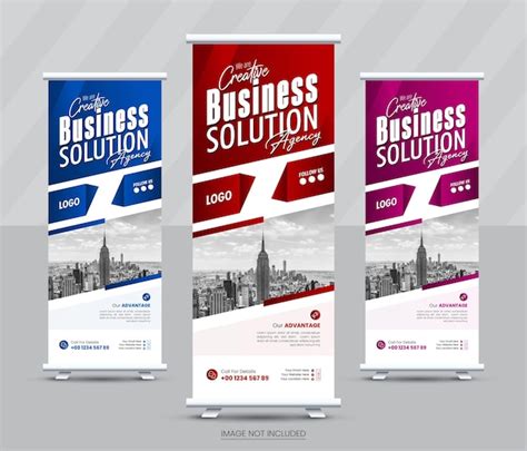 Premium Vector Vector Business Company Rollup Banner Or Popup Banner