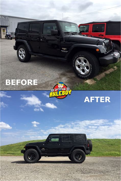 Jeep Wrangler 2 Inch Lift Before And After Jeep Wrangler Jk 2 Inch