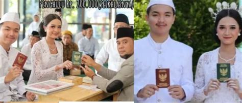 Buang Gengsi Pasangan Muda Ini Pilih Nikah Murah Di KUA Netizen