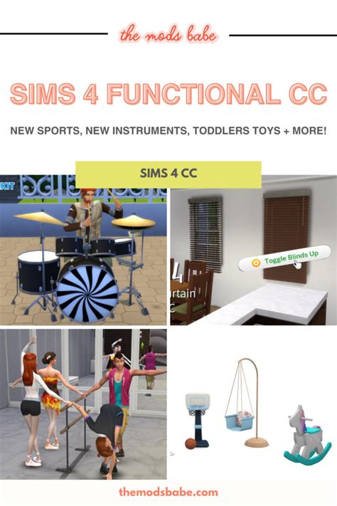 The Mods Babe CC Finds On Tumblr 29 SIMS 4 FUNCTIONAL CC FOR BETTER