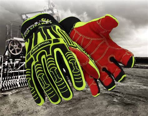 Work Glove Rig Lizard® 2021 Hexarmor Vibration Damping Oil Resistant Nylon