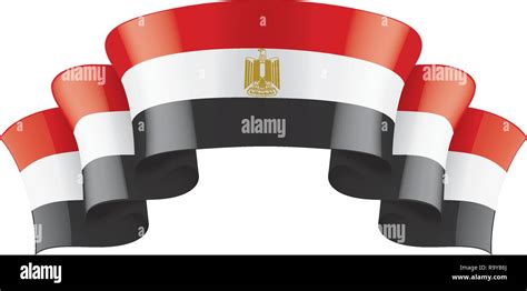 Egypt Flag Vector Illustration On A White Background Stock Vector Image And Art Alamy