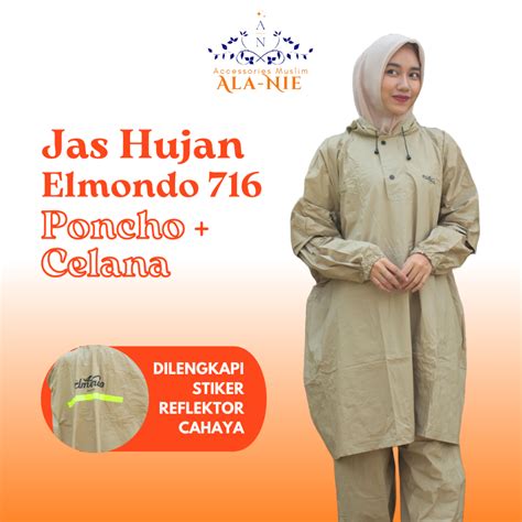 Jual Jas Hujan Elmondo Prima Setelan Ponco Celana Dewasa Premium