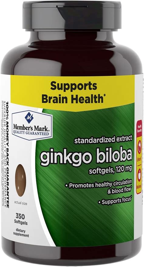 Amazon Member S Mark Ginkgo Biloba Mg Herbal Supplement